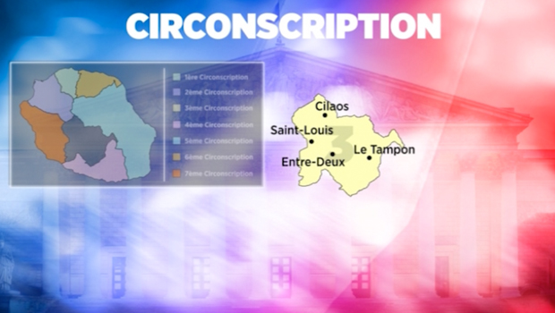 Législatives - 3e circonscription - Carte - Cantons - La Réunion