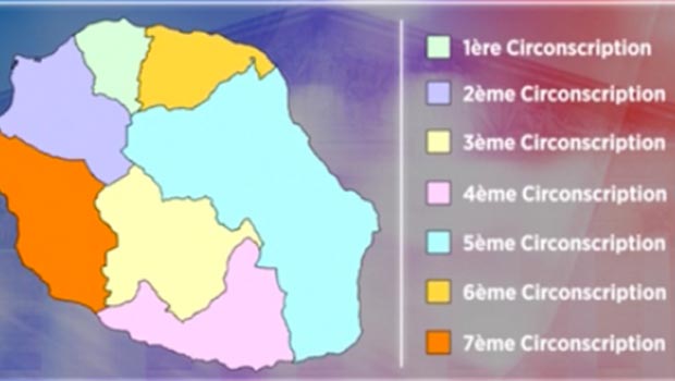 Législatives - 7 circonscriptions - La Réunion