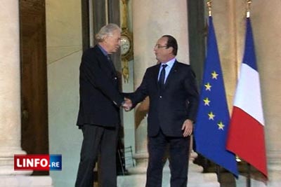 F.Collomp rencontre le président de la République