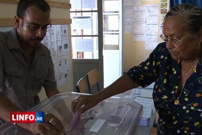 Taux de participation - La Réunion - Élections municipales de 2014