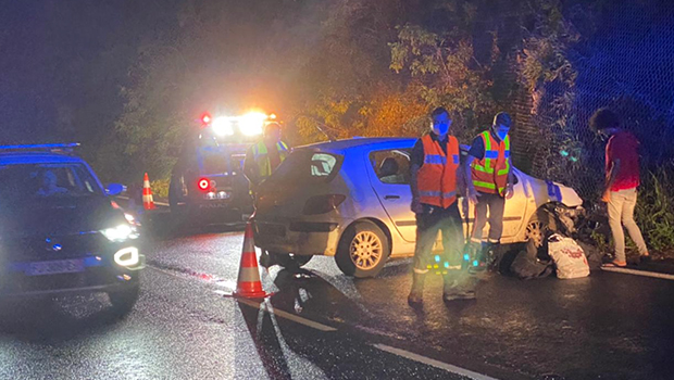 Route de La Montagne : 4 blessés légers