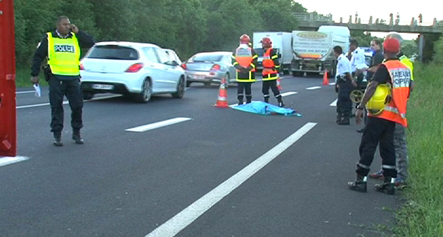 Accident mortel - Piéton - Bassin Plat - Saint-Pierre