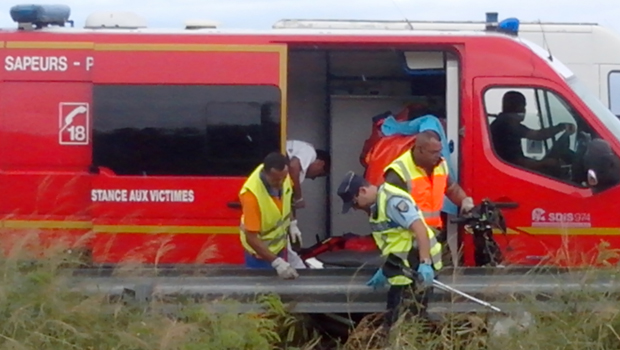 Accident - Route des Tamarins - Moto