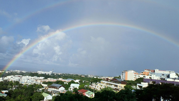 Double arc en ciel - Saint Denis - Phénomène météo - La Réunion