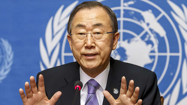 Ban Ki-Moon est en visite en Afrique pour le cas Ebola 