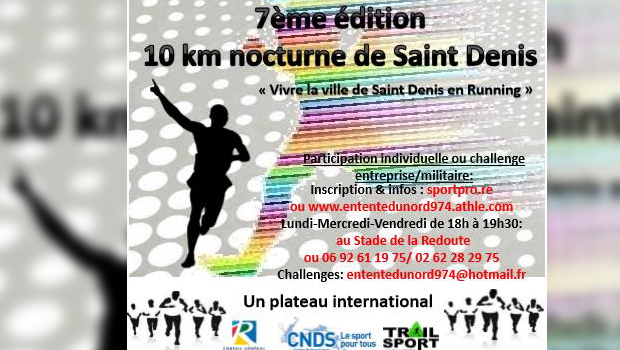 10 km - Nocturne - Saint Denis - Running