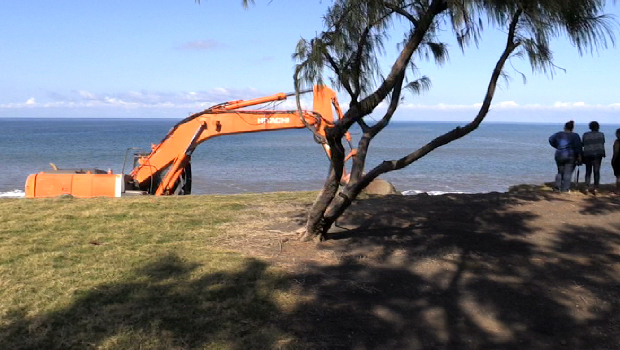 Saint-Louis -  littoral - Bel-Air - plein travaux - La Réunion 