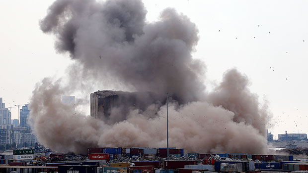 Beyrouth - effondrement de silos