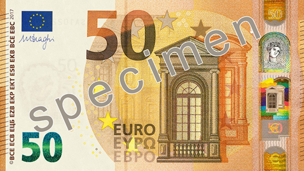 Le nouveau billet de 50 euros dévoilé