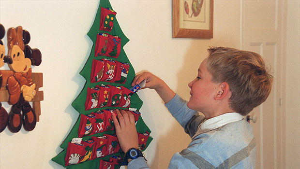 Calendrier de l’avent en forme de sapin