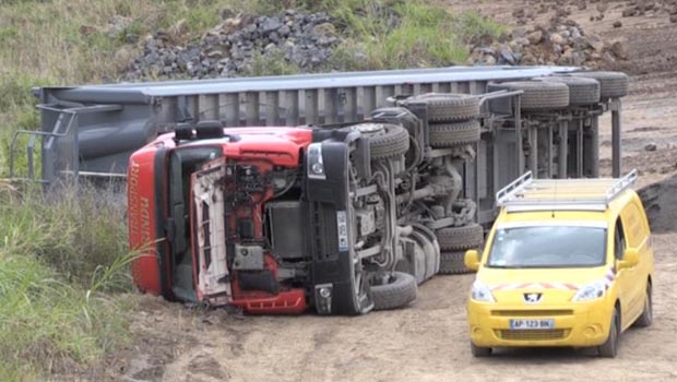 Accident de chantier à Sainte-Marie 