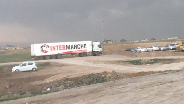 Mossoul - camion Intermarché 