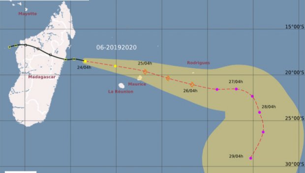 La Réunion - Système dépressionnaire - Saison cyclonique