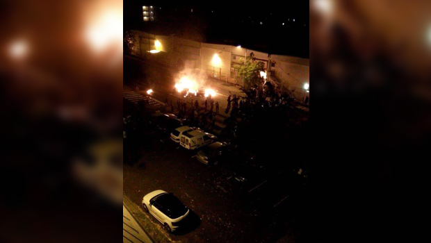 Halloween : poubelles en feu au Chaudron - La Réunion