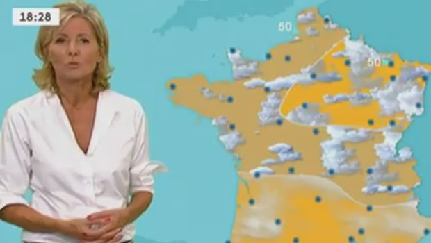 Claire Chazal, miss météo d’un jour