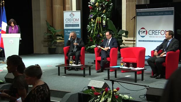 François Hollande au premier dîner du Crefom