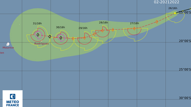 Saison cyclonique : une nouvelle tempête tropicale en cours de formation à plus de 3300 km à l’est de La Réunion 