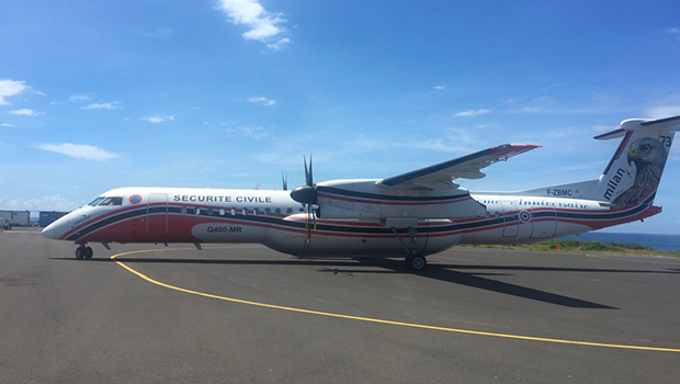 Dash-8 - La Réunion - Dash - Feux de forêt