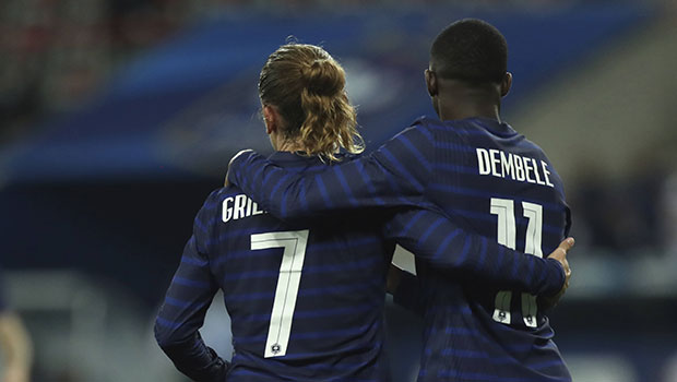 Griezmann et Dembélé 