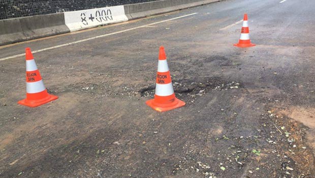 Éboulis - route du Littoral - images - impact 