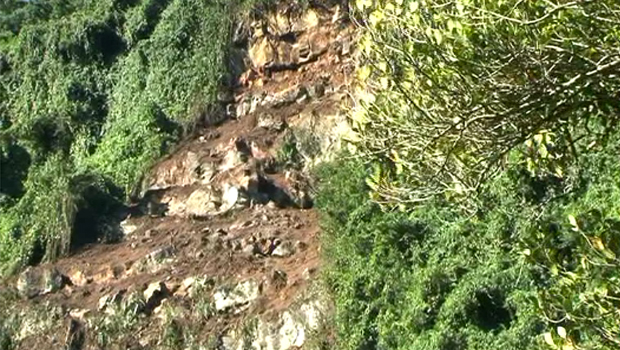 Éboulis - Langevin - Coupure route - Saint Joseph - La Réunion