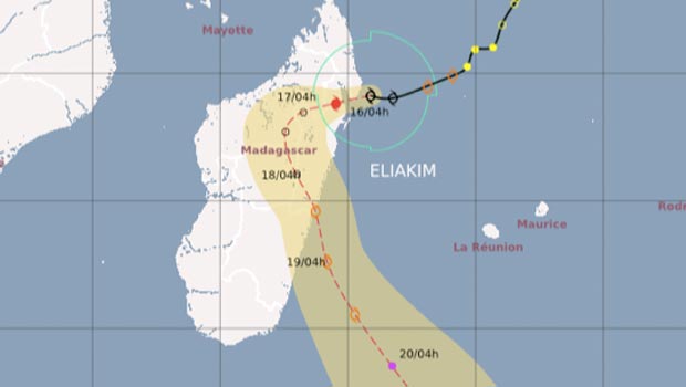 Eliakim - forte tempête tropicale - 730 km de La Réunion 