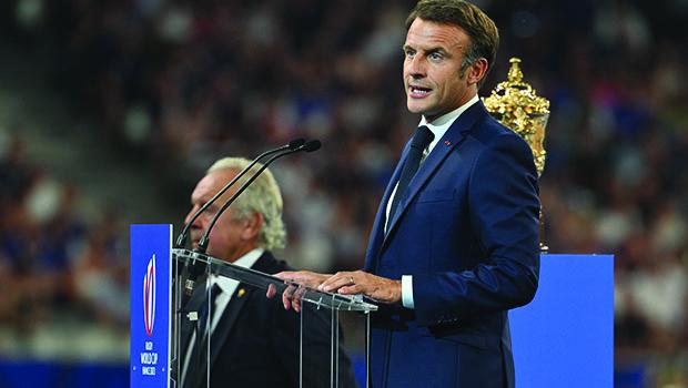 Emmanuel Macron - Rugby Septembre 2023