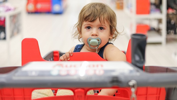 Supermarché - caddie - enfant - Juillet 2024