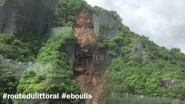 Chutes de roches sur la route du Littoral : la falaise inspectée pour évaluer les risques