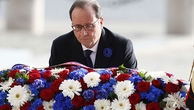 Cérémonies de comémoration Armistice du 11 novembre 1918 - François Hollande