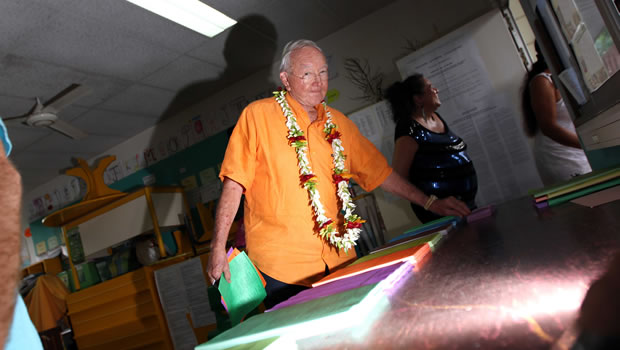 Illustration - Gaston Flosse à la Cour d’appel de Papeete / Crédit Sipa