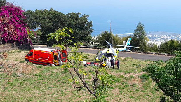 Saint-Leu - accident - parapente