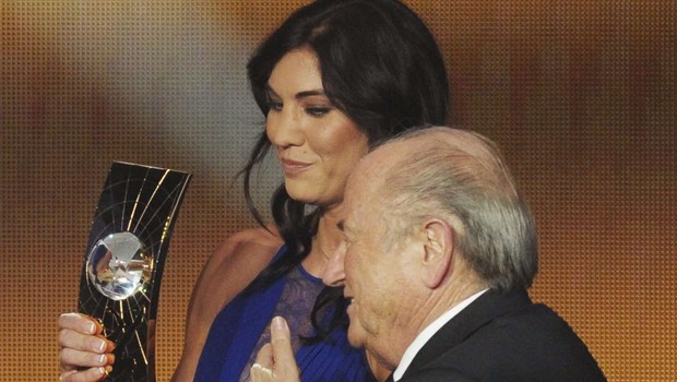 Hope Solo - Sepp Blatter