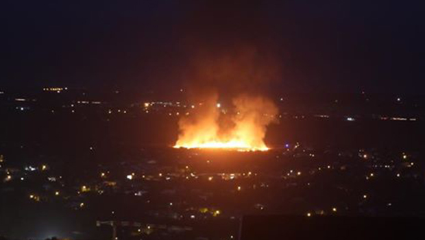 Incendie - Pompiers - Saint Louis - Feu de cannes