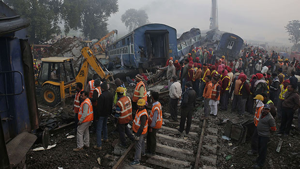 Inde - Déraillement de train