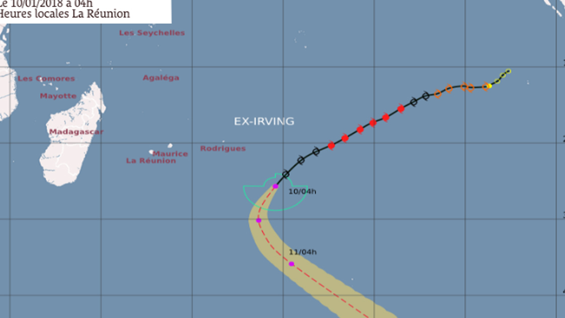 Irving - Cyclone - Tempête - Météo France - La Réunion - Dépression tropicale