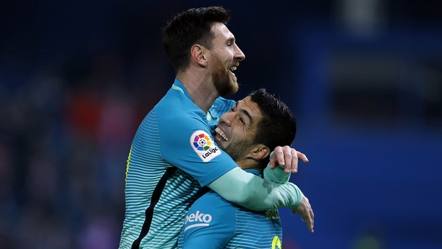 Lionel Messi et Luis Suarez 