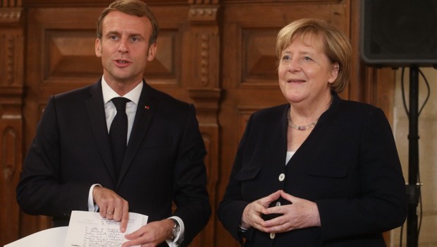 Emmanuel Macron - Angela Merkel