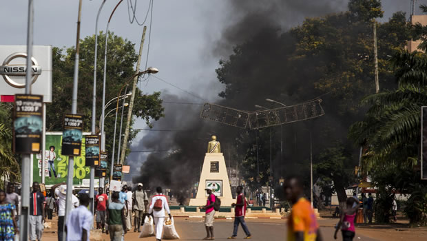 Manifestation anti-français à Bangui / Crédit SIPA