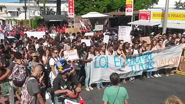 Manifestation - Loi Travail - Myriam El Khomri - Saint-Pierre - La Réunion