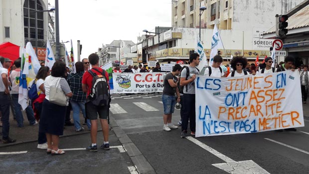 Réforme - code du travail - grève nationale - manifestation - Saint-Denis 