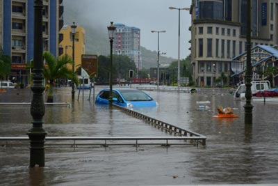 Inondations à Maurice