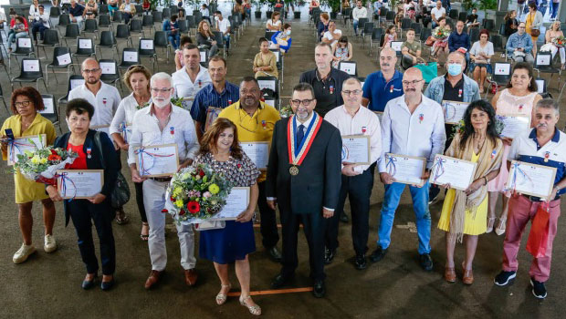 <p>Remise médaille du travail</p>