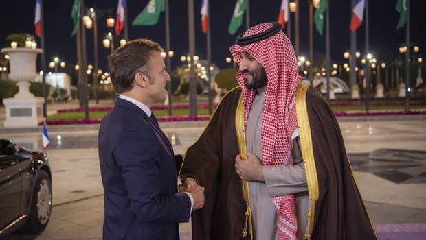 Emmanuel Macron et Mohammed ben Salmane 