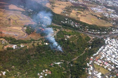 Feu à Ste-Marie : quatre foyers d’incendie localisés