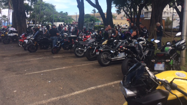 Motard - La Réunion - manifestation