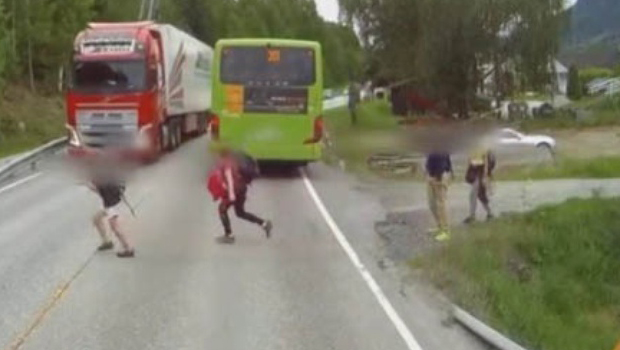 Norvège - accident de camion