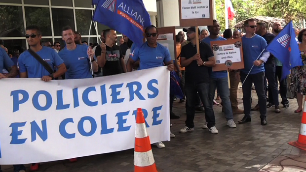 Police nationale - Colère - Commissariat Malartic - Mobilisation
