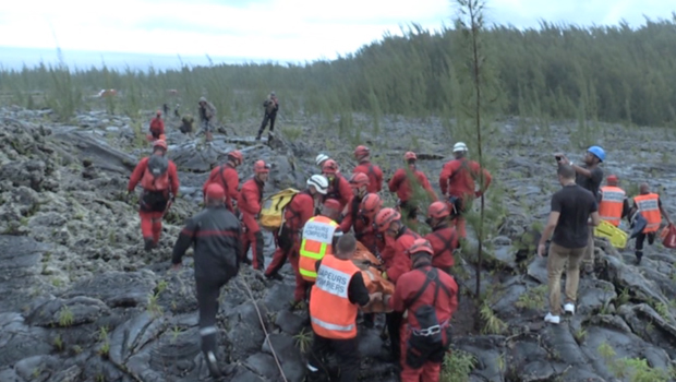 Ste-Rose : exercice dans un tunnel de lave pour les pompiers