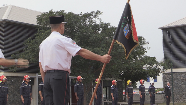 Sapeur-Pompier - Hommage au morts - La Réunion 